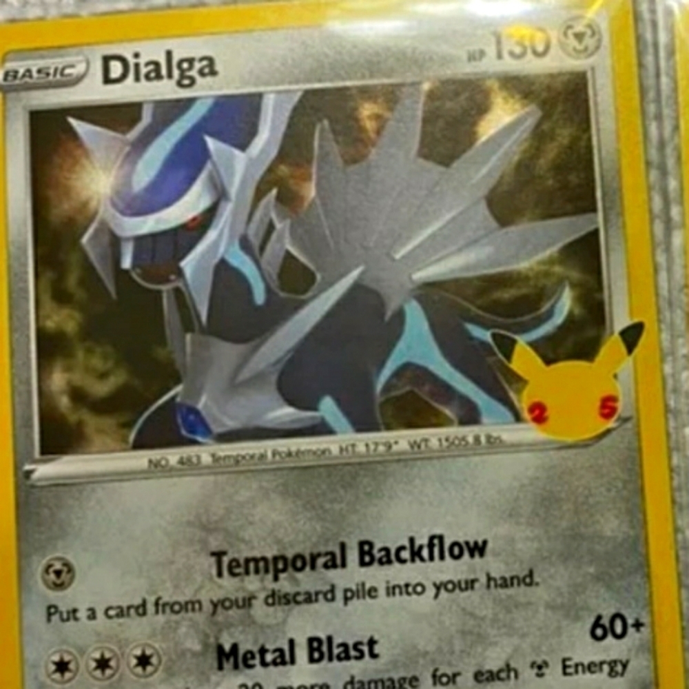 Pokemon celebration dialga card